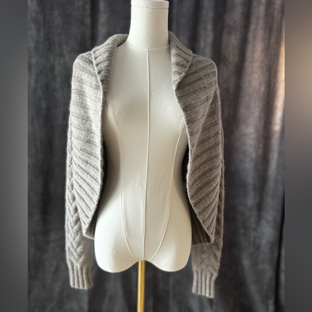 Vince Alpaca Wool Cashmere Blend Cropped Cardigan Sweater Size S